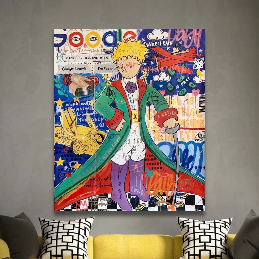 The Little Prince Graffiti Wall Art