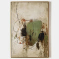 SAGE ABSTRACT: Minimalist Abstract Painting, Vertical Wall Art