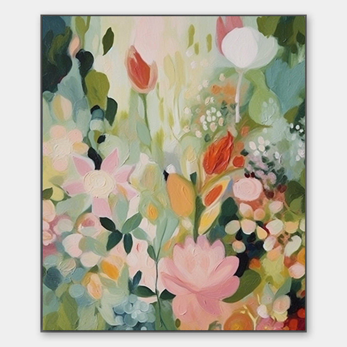 SECRET GARDEN: Dreamy Floral Oil Painting