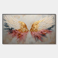 SERAPH'S GRACE: Angelic Wings Impasto Oil Painting