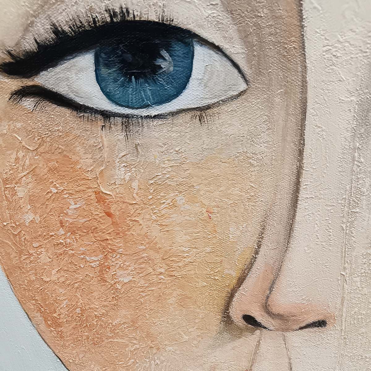 Ready to Ship | SERENE GAZE | 28''x40'' | 70x100cm | Wood Frame
