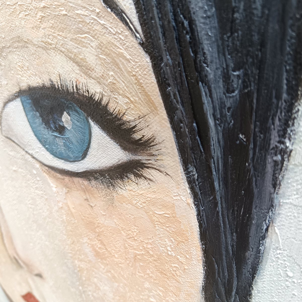 Ready to Ship | SERENE GAZE | 28''x40'' | 70x100cm | Wood Frame