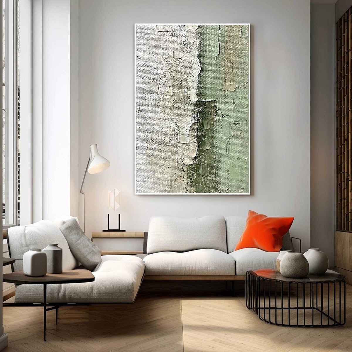 SERENE SIMPLICITY: Textured Minimalist Abstract Oil Painting