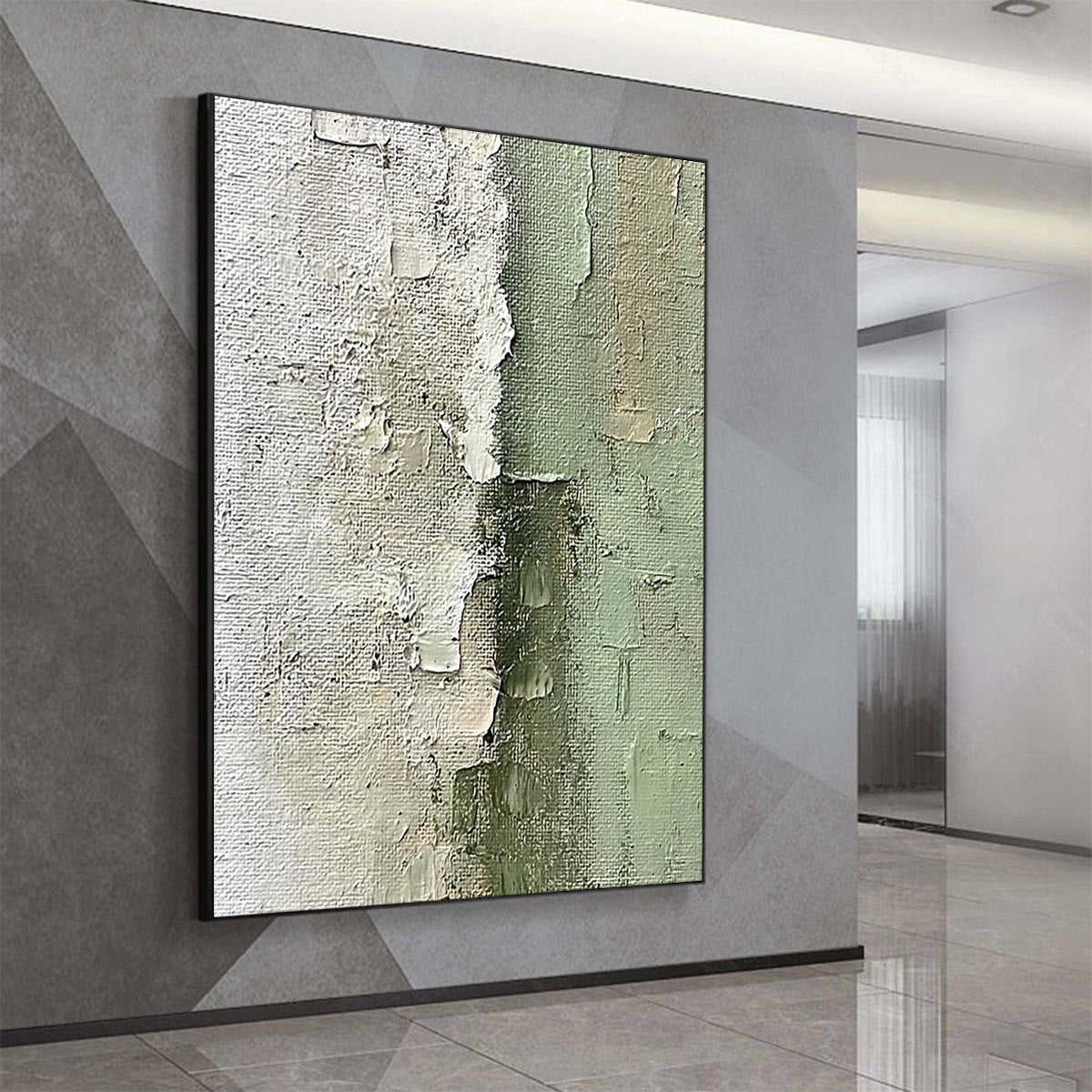 SERENE SIMPLICITY: Textured Minimalist Abstract Oil Painting