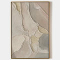 SERENE TEXTURES: Textured Abstract Painting, Neutral Beige Wall Art, Vertical Canvas, Minimalist Decor