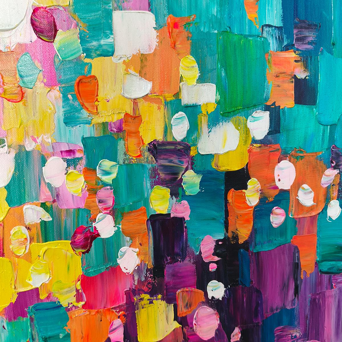 Ready to Ship | SPECTRUM MOSAIC | 28''x56'' | 70x140cm | Black Frame