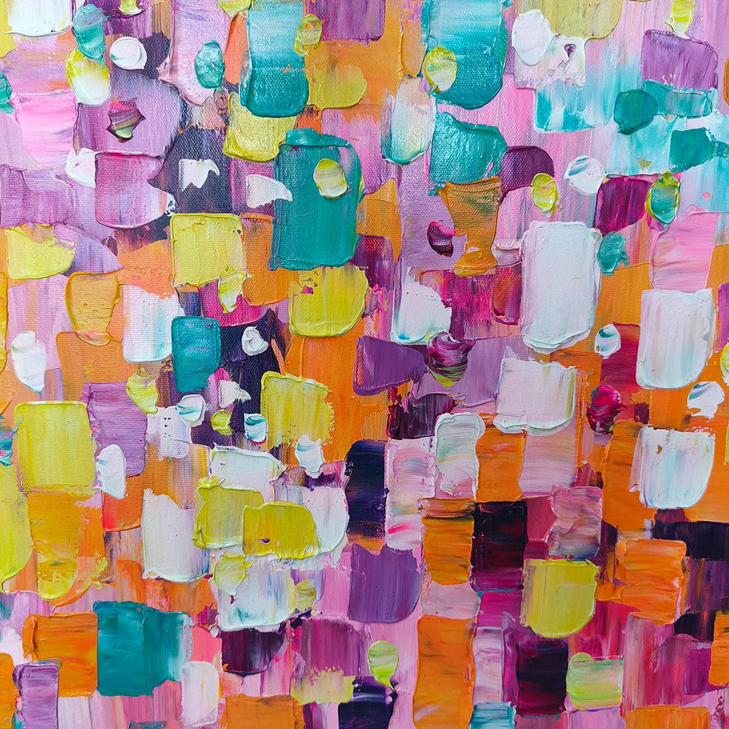 Ready to Ship | SPECTRUM MOSAIC | 28''x56'' | 70x140cm | Black Frame