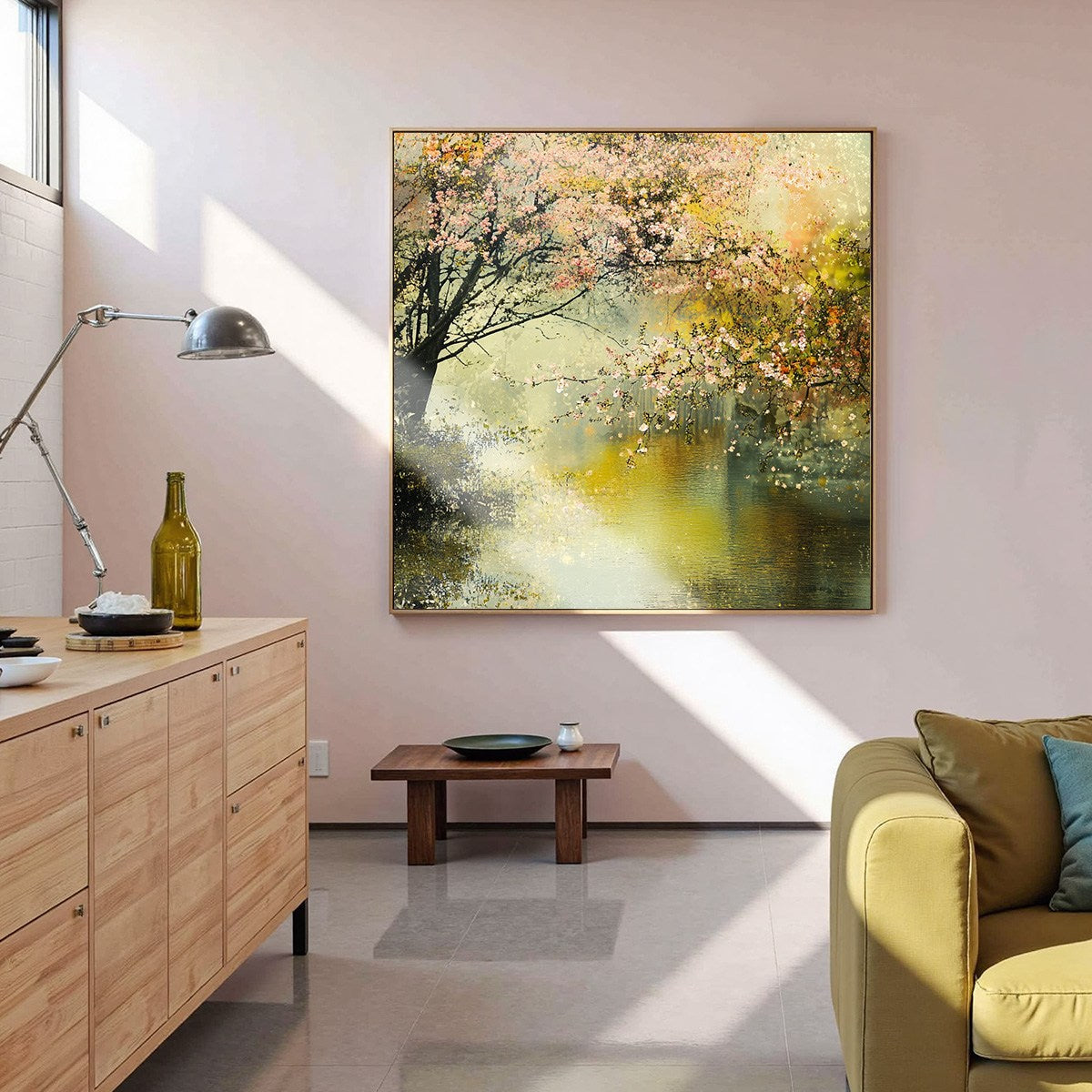 SPRING REVERIE: Impressionist Floral Landscape Oil Painting