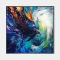 STORM RAZOR: Dynamic Impasto Bird Painting