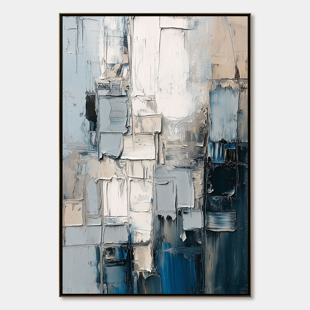 STRATUM: Heavily Textured Abstract Impasto Oil Painting