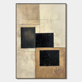 STRUCTURED BALANCE: Minimalist Abstract Oil Painting