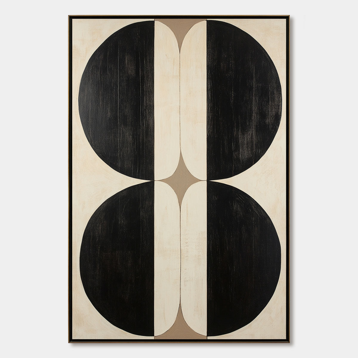SYMMETRY: Minimalist Geometric Abstract Oil Painting