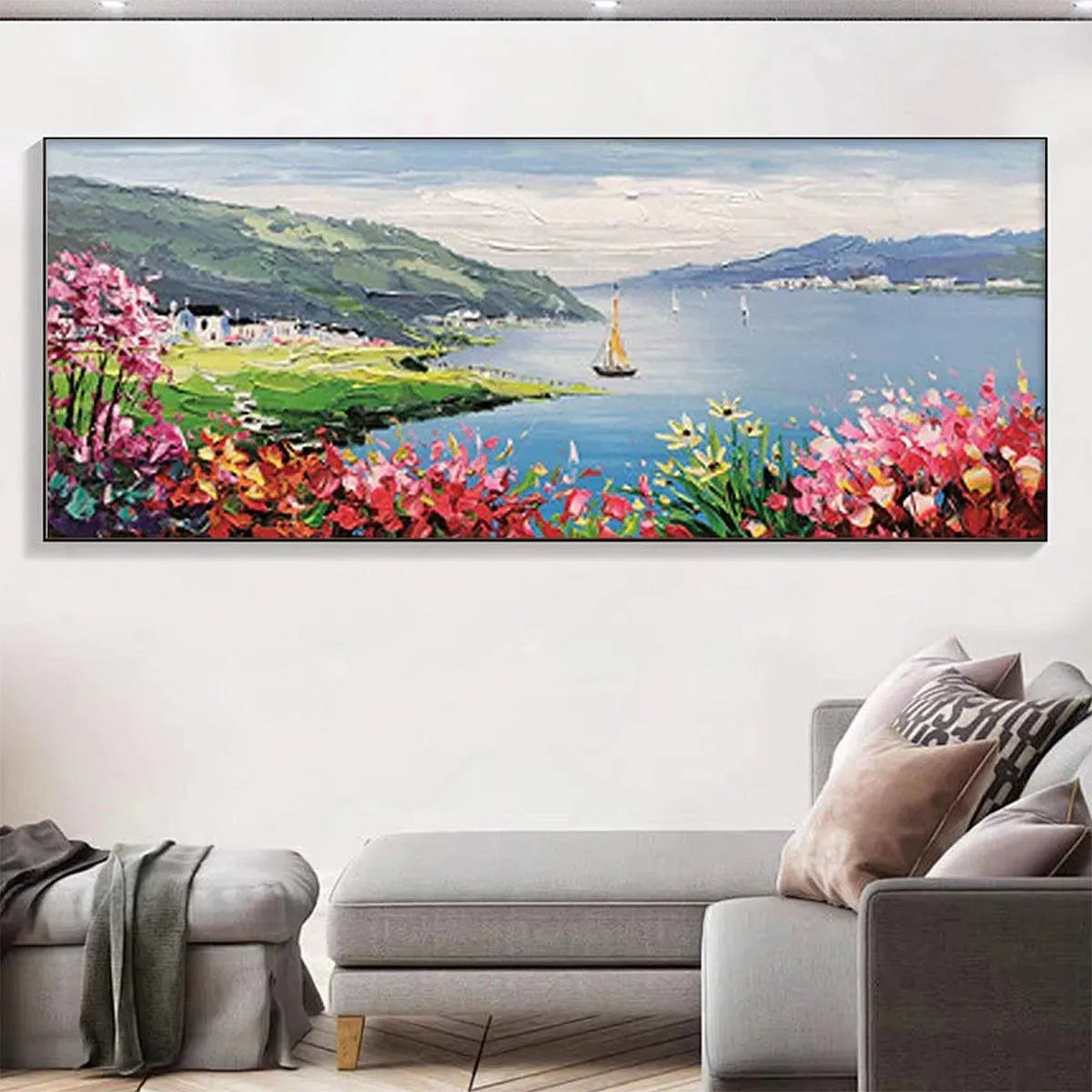 SEASIDE CHARM: Impressionist Coastal Landscape Painting