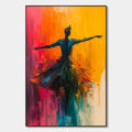 SOULFLIGHT: Textured Impasto Figurative Oil Painting of Dancer