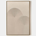 TEXTURED RAINBOW: Minimalist Textured Painting in Beige