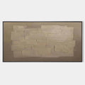 TEXTURED TAUPE ABSTRACT: Minimalist Textured Painting
