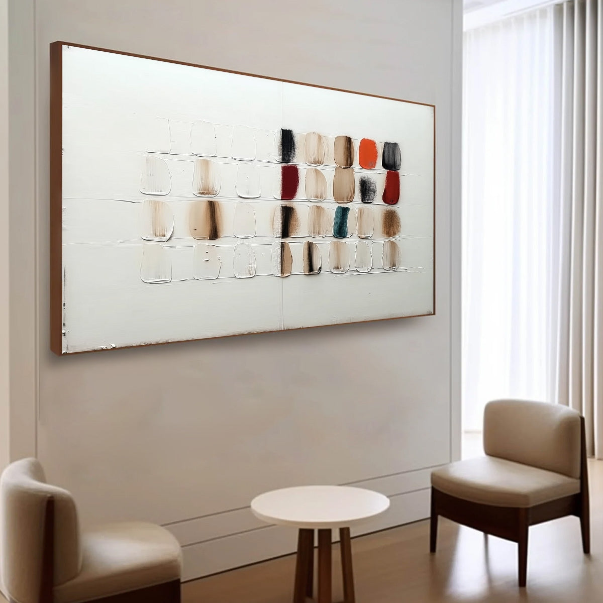 TEXTURED TILES: Minimalist Abstract Textured Oil Painting