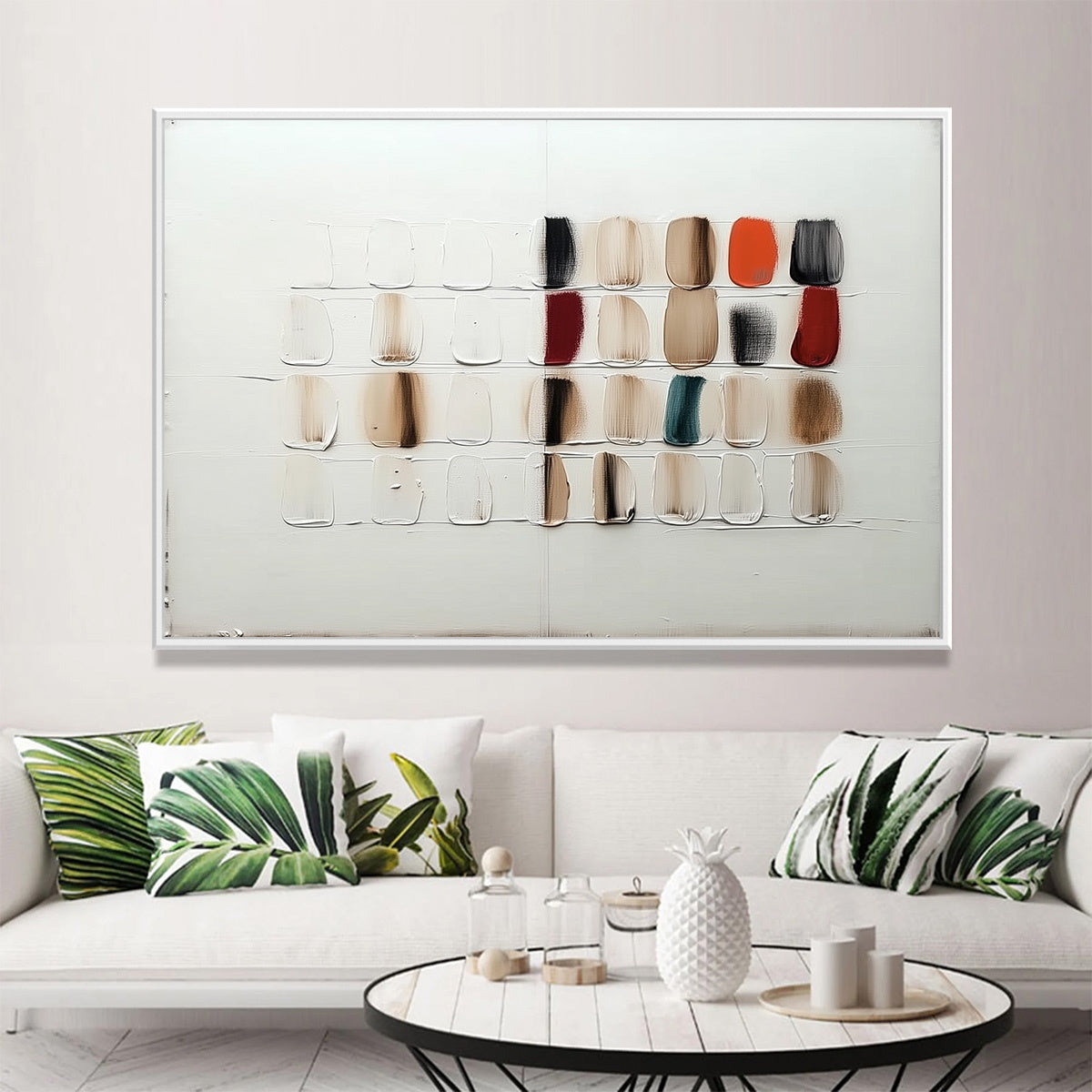 TEXTURED TILES: Minimalist Abstract Textured Oil Painting