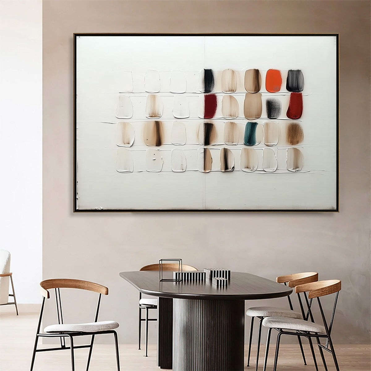 TEXTURED TILES: Minimalist Abstract Textured Oil Painting