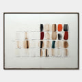 TEXTURED TILES: Minimalist Abstract Textured Oil Painting
