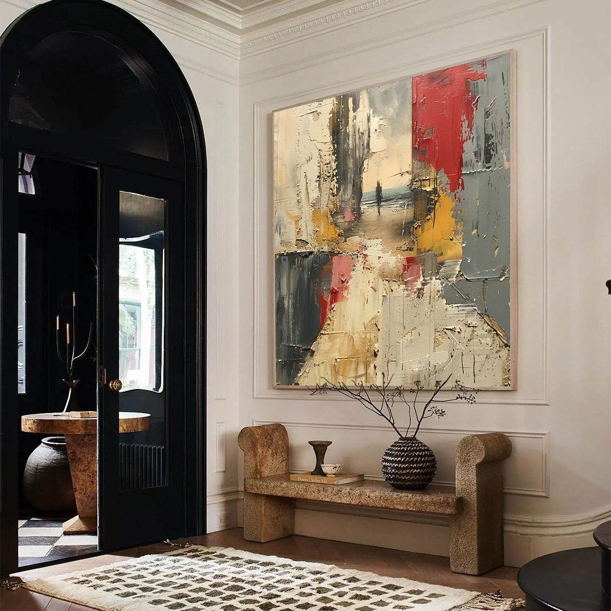 THRESHOLD: Textured Impasto Abstract Seaside Oil Painting