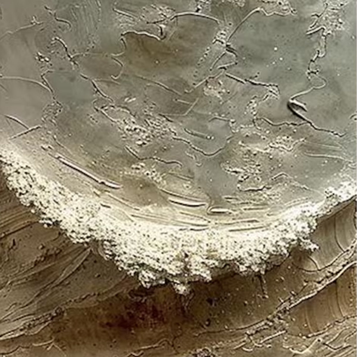 TIDAL WHISPER: Textured Wabi Sabi Coastal Diptych Oil Painting