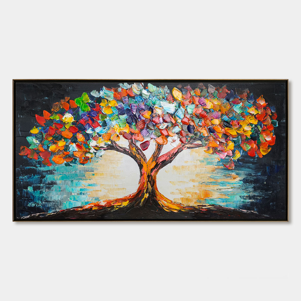 Ready to Ship | TREE OF LIFE | 24''x48'' | 60x120cm | Black Frame