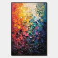 COLOR SYMPHONY: Textured Abstract Impasto Oil Painting