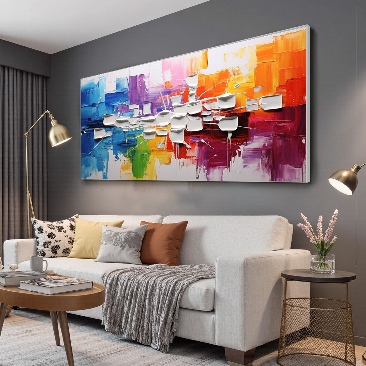 URBAN ABSTRACT: Textured Abstract Oil Painting
