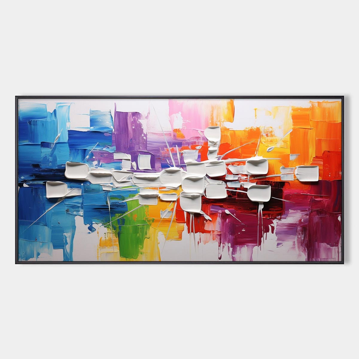URBAN ABSTRACT: Textured Abstract Oil Painting