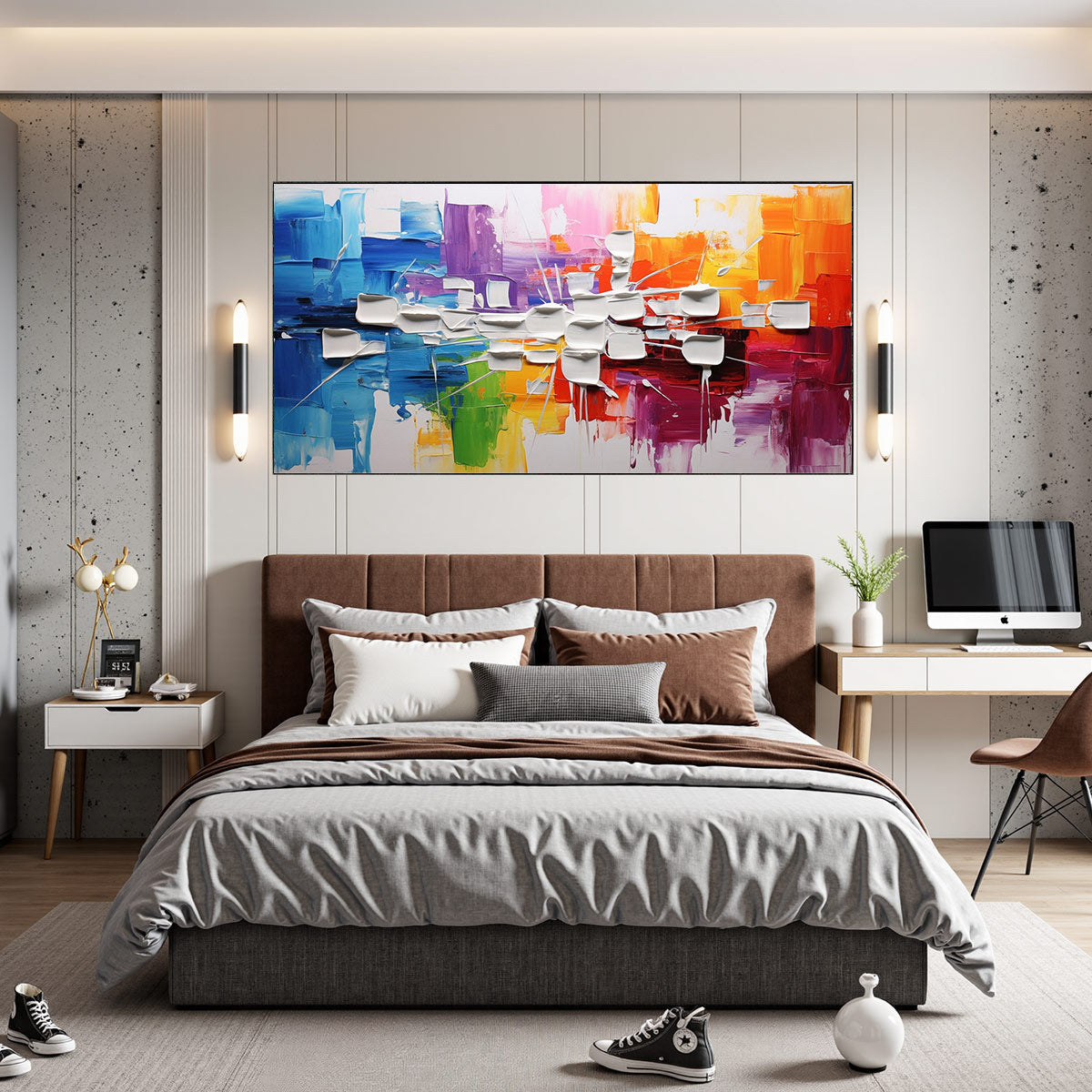 URBAN ABSTRACT: Textured Abstract Oil Painting