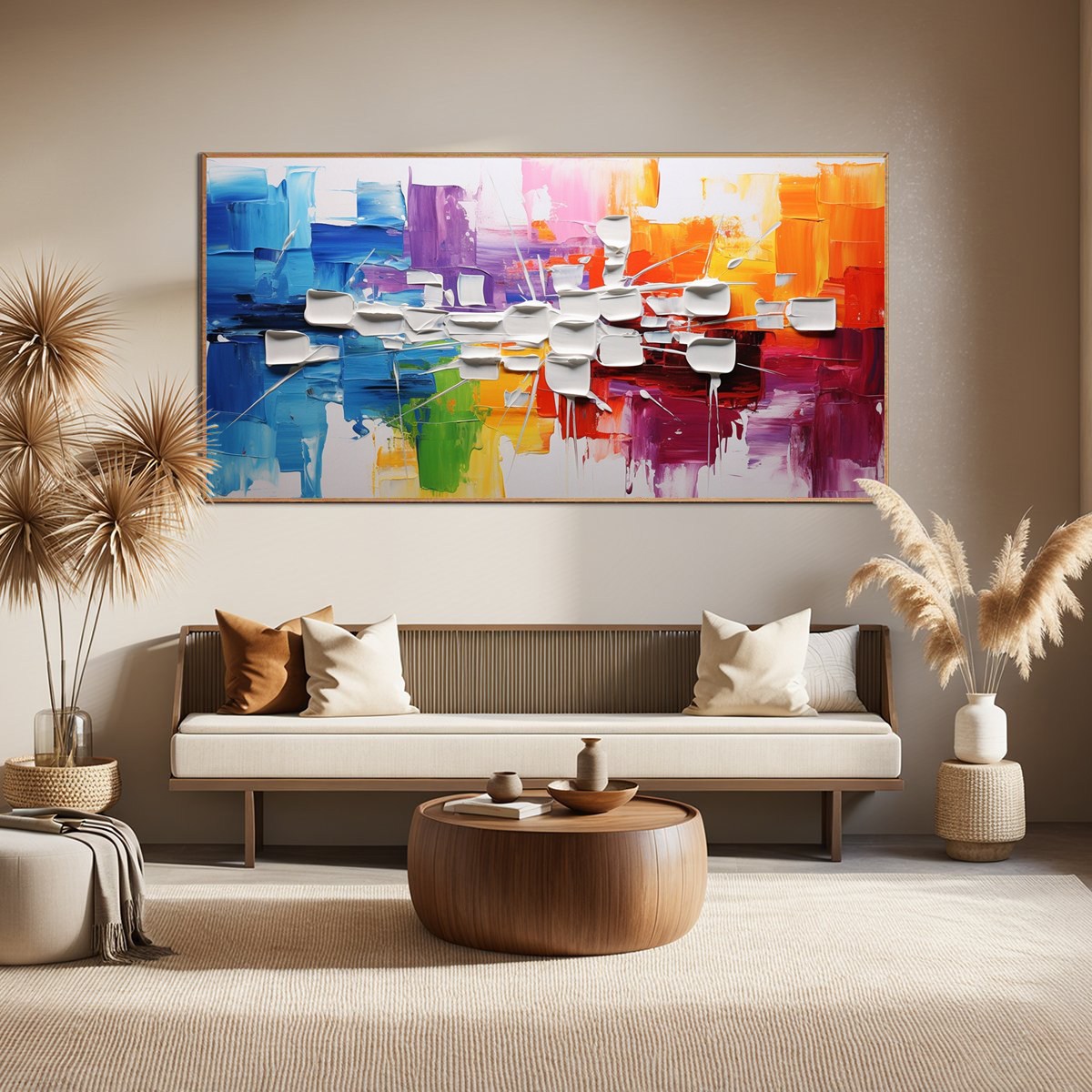 URBAN ABSTRACT: Textured Abstract Oil Painting