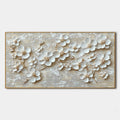 GOLDEN BLOSSOMS: Textured Floral Oil Painting