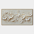 BLOSSOM SERENADE: Textured Floral Oil Painting