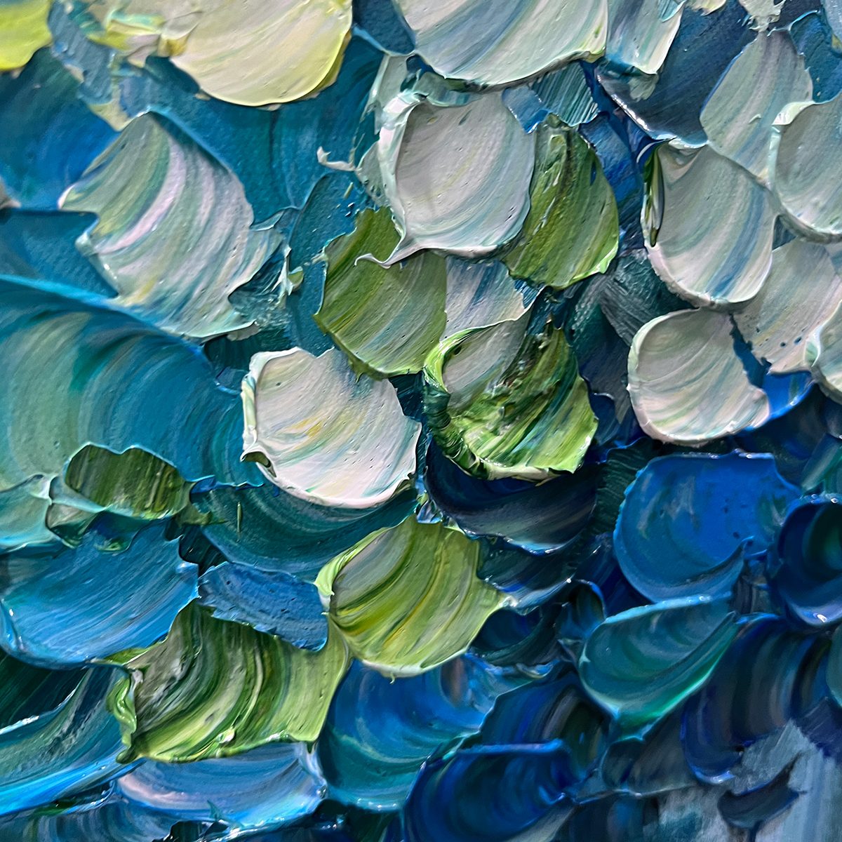 FOREST WHISPERS: Textured Panoramic Oil Painting