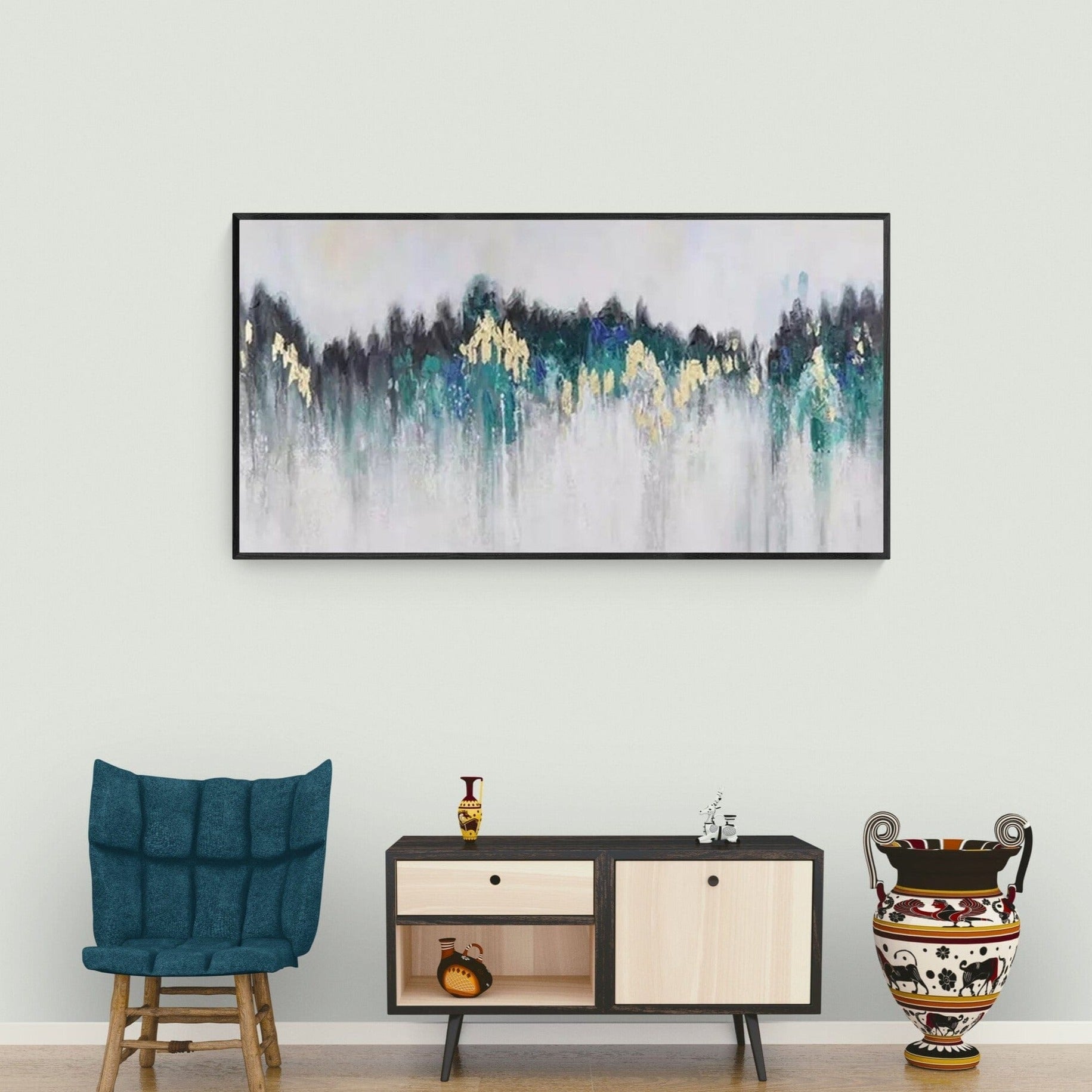 "Iceberg" Abstract Wall Art