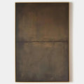UMBER ABSTRACT LANDSCAPE: Abstract Painting in Brown