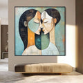 Ready to Ship | Unity in Contrast | 28''x28'' | 70x70cm | Black Frame