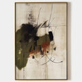 UNTITLED ABSTRACT: Minimalist Abstract Painting, Vertical Wall Art