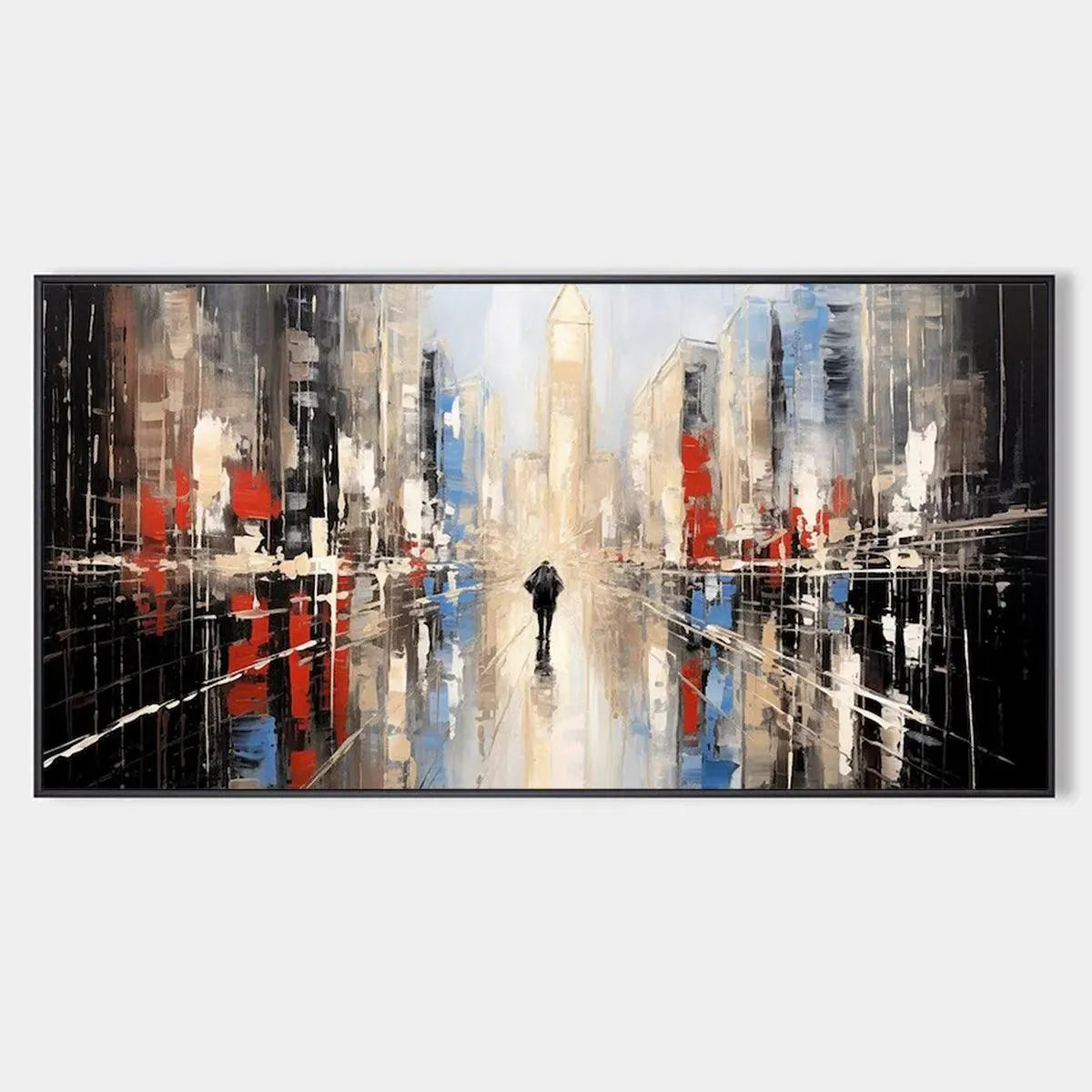 URBAN SOLITUDE: Minimalist Cityscape Painting