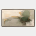 VERDANT ECHO: Wabi Sabi Abstract Landscape Painting