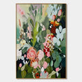 SECRET GARDEN: Vertical Floral Painting in Vibrant Colors