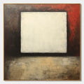 VOID: Minimalist Abstract Oil Painting with White Square