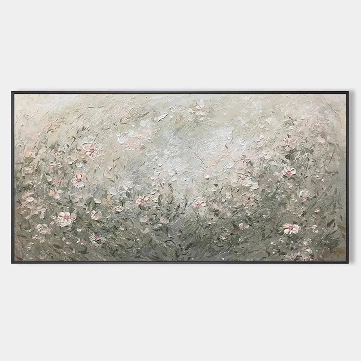 WHISPERING MEADOW: Impressionistic Wildflower Landscape Painting