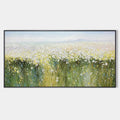 WHISPERING MEADOW: Impressionistic Wildflower Field Oil Painting