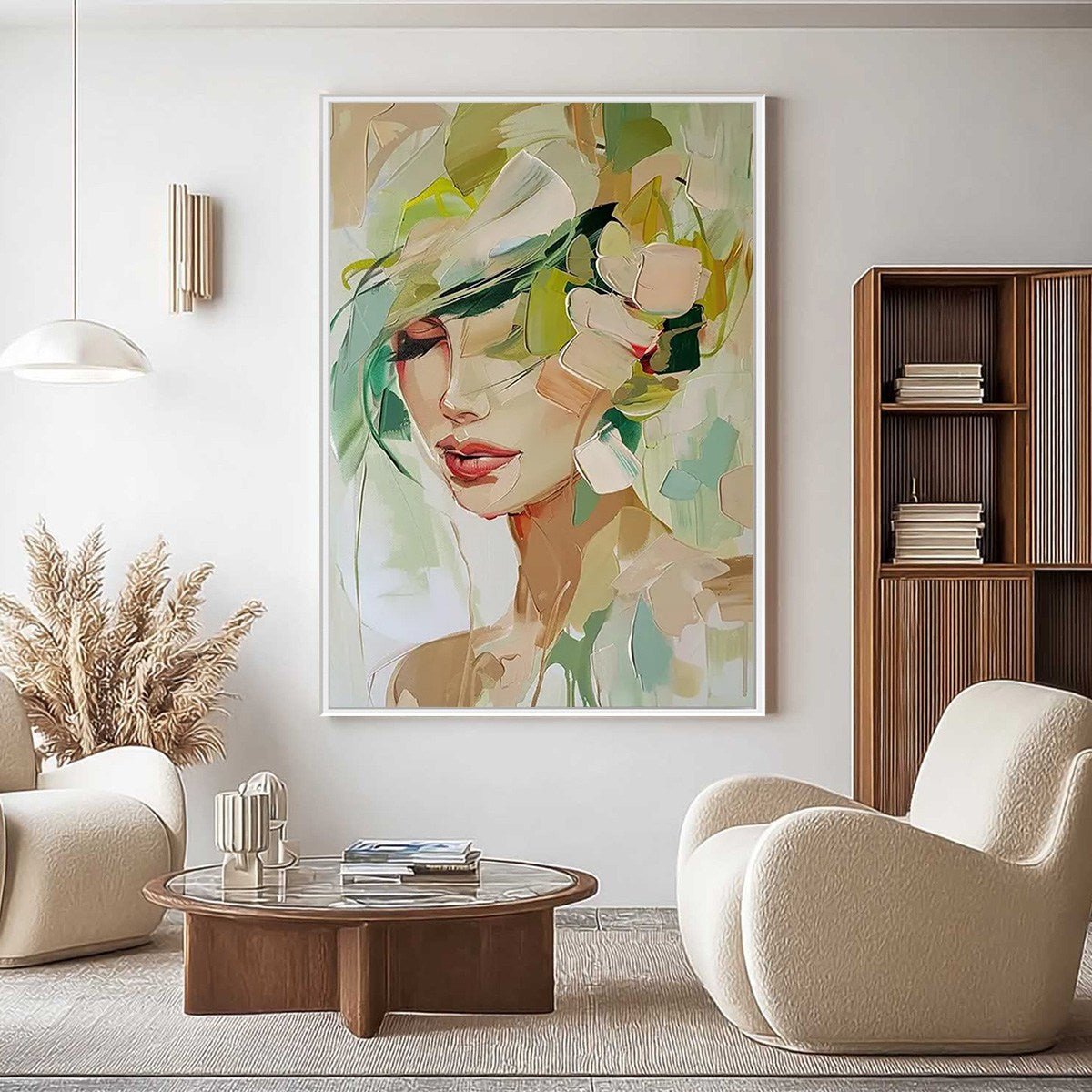 WHISPERS OF SPRING: Impressionistic Floral Portrait Oil Painting
