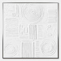 WHITE TEXTURE Minimalist Textured Abstract Oil Painting