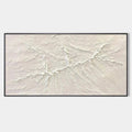 WHITE SANDS: Textured Minimalist Abstract Painting in White