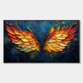 WINGS OF FIRE: Textured Abstract Oil Painting