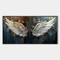 WINGS OF HOPE: Textured Abstract Angel Wings Oil Painting